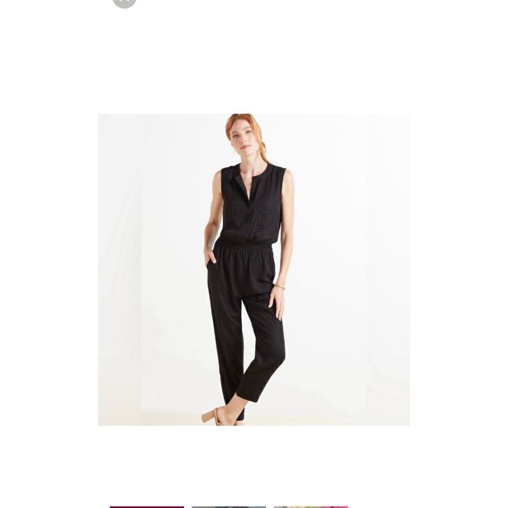 Allison Joy black utility jumpsuit, size XS